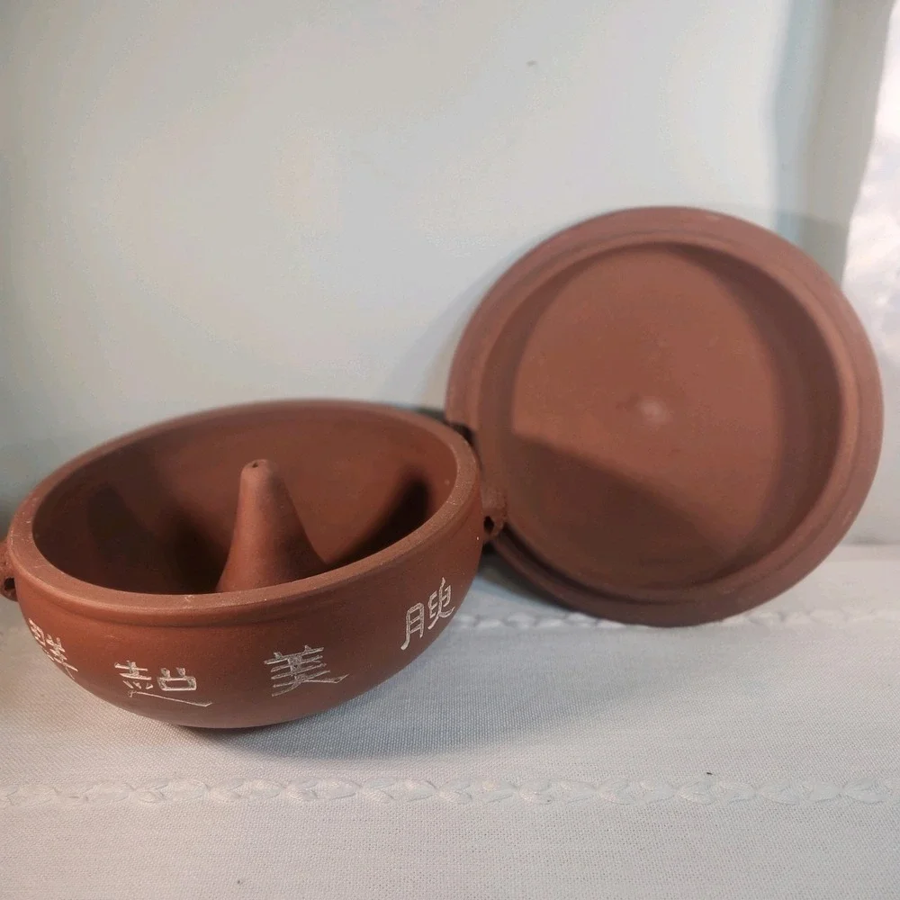 Vintage Chinese Red Clay Yunnan Rice & Stew Steamer With Lid